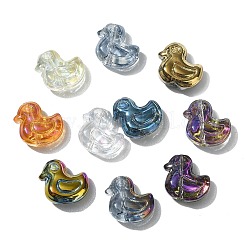 100шт гальванические прозрачные стеклянные бусины&nbsp;GLAA-CJ0002-78