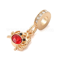 Подвески из сплава со стразами в стойке в европейском стиле&nbsp;PALLOY-S189-38G-03