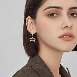 10 шт. латунная фурнитура для сережек-гвоздиков с микропаве из прозрачного кубического циркония&nbsp;KK-BBC0022-28