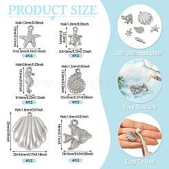 24 pendentif en acier inoxydable 304&nbsp;STAS-TA0006-37P