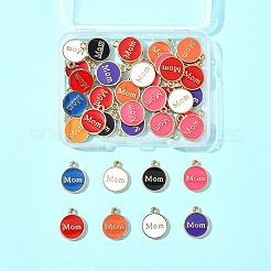 40 шт. эмалевые подвески из сплава ко Дню матери&nbsp;ENAM-FS0002-79