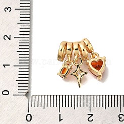 Латунные микро проложить кубического циркония подвески KK-M301-03G