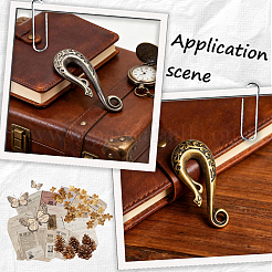 4 шт. двухцветных S-образных застежек из сплава&nbsp;FIND-CP0003-48