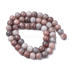 Нити из окрашенных стеклянных бусин с эффектом омбре&nbsp;X-GLAA-T031-01O-14