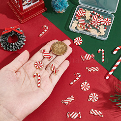 40 шт. 4 подвески из сплава с легким золотым покрытием в рождественском стиле ENAM-SC0003-65