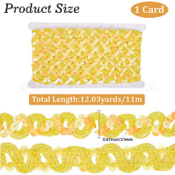 Бусины-пайетки из полиэстера&nbsp;OCOR-WH20004-06F