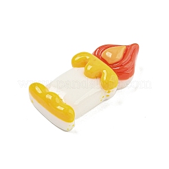 Cabujones decodificados de resina opaca con tema navideño&nbsp;CRES-B022-05C