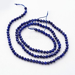 Natürlicher Lapislazuli Perlenstränge&nbsp;X-G-K127-03F-3mm