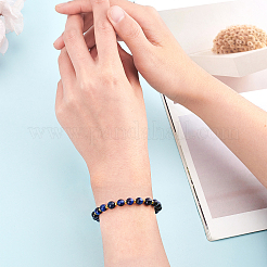 1 нить бусин из натурального тигрового глаза&nbsp;G-OC0002-19