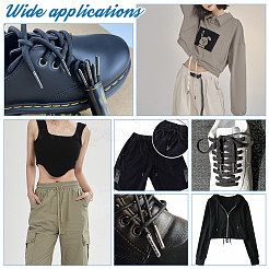 48 шт. 6-х столбчатые латунные наконечники для шнурков&nbsp;KK-PH0005-52