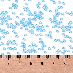 TOHOラウンドシードビーズ  日本製シードビーズ  （3)つの透明なアクアマリン  11/0  2.2mm  穴：0.8mm  約1110PCS /ボトル  10 G /ボトル&nbsp;SEED-JPTR11-0003