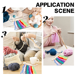 Ahademaker 3 шт. 3 стильные деревянные нитки из тополя намоточные доски DIY-GA0003-16