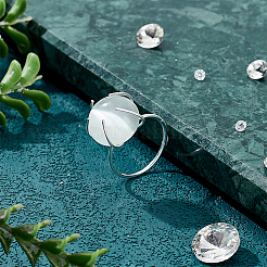 1 шт. 925 компонента кольца из стерлингового серебра FIND-BC0013-83A