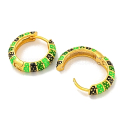 Латунные серьги обруча&nbsp;EJEW-C102-44G-01