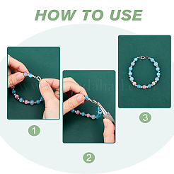 8 шт. 2-цветные латунные застежки-крутилки с микропаве из прозрачного кубического циркония&nbsp;KK-FH0007-74