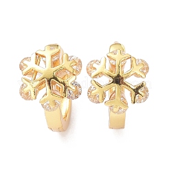 Латунные микро проложить серьги обруча кубического циркония ZIRC-P090-07G