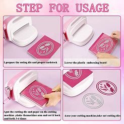 Stencil per fustelle in acciaio al carbonio rettangolari e ovali&nbsp;DIY-WH0309-3034