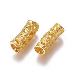 合金チューブビーズ  ゴールドカラー  19.5x8mm  穴：4.5mm&nbsp;PALLOY-WH0062-01G