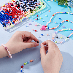 1200 шт. 12 стиля непрозрачных акриловых бусин&nbsp;OACR-GA0001-23A