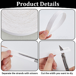 10м плоские бумажные шнуры&nbsp;OCOR-WH20001-92E