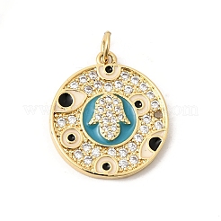 Латунные микро проложить кубического циркония подвески&nbsp;KK-K419-01G