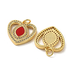 Латунное микропаве с фианитами и подвесками из синтетической бирюзы&nbsp;KK-K356-24A-G