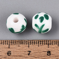 Perles en porcelaine manuelles&nbsp;PORC-N012-12D