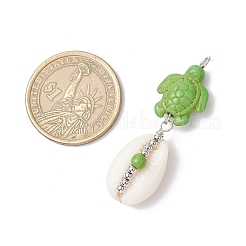 7 шт. 7 стиля подвески из натуральной ракушки каури и морской черепахи PALLOY-JF03935-02