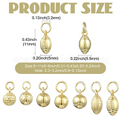 Ciondoli in ottone 21 pz 7 stili&nbsp;KK-CJ0005-83