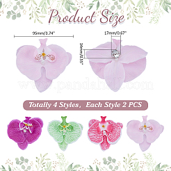 8 шт. 4 стиля железный зажим для обуви&nbsp;HJEW-ME00035