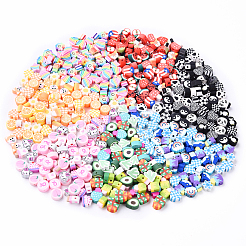 35шт 5 стиля ручной работы бусины из полимерной глины&nbsp;CLAY-YW0002-11