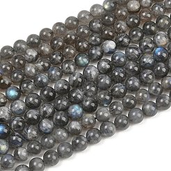 Chapelets de perles en labradorite naturelle &nbsp;G-P336-19-8mm-01