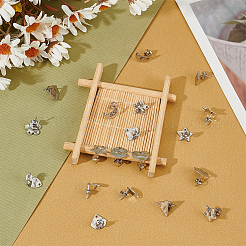 Фурнитура для сережек-гвоздиков из нержавеющей стали 304&nbsp;STAS-AN0001-05P