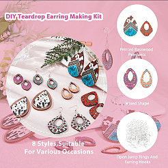 Набор для самостоятельного изготовления длинных висячих сережек&nbsp;DIY-HY0001-41