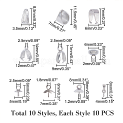 Наборы из нержавеющей стали 304 с защелкивающимися дужками STAS-UN0010-83P