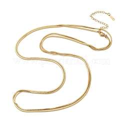 1.6mm 304ステンレススチール製スネークチェーンロングネックレス  ゴールドカラー  47.24インチ（120cm）&nbsp;LS-NJEW-A049-02G