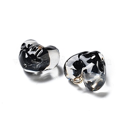 Подвески из прозрачной эмали из смолы&nbsp;RESI-D076-01A