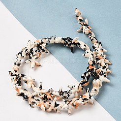 Нити из синтетических бирюзовых бусин&nbsp;G-P507-04D