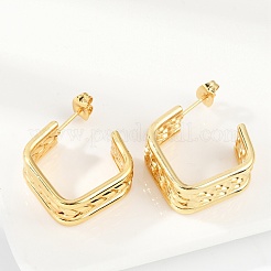 201 серьги-гвоздики из нержавеющей стали&nbsp;LS-EJEW-Q026-21G-A