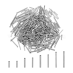 320 шт. 8-х видов трубчатых бусин из нержавеющей стали 304 STAS-DC0015-55