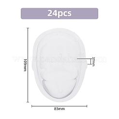 透明な pvc bdj 人形ヘッドカバー顔  人形保護マスク  透明  109x83x37mm&nbsp;DIY-WH0430-087