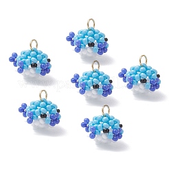 4 шт. подвески-пуховики из стеклянных бусин PALLOY-MZ01121