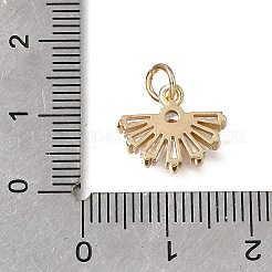 Messing micro pave klar zirkonia charme&nbsp;KK-D110-07G