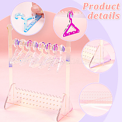 Прозрачные акриловые стойки для серег EDIS-HY0001-01