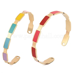 Браслеты-манжеты из нержавеющей стали 304 для женщин BJEW-Z087-10G