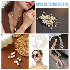 1 нить бусин из натурального культивированного пресноводного жемчуга&nbsp;PEAR-PH0001-17