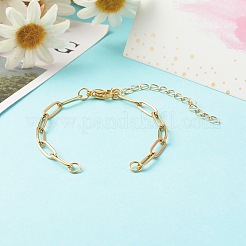 Fabrication de bracelets avec chaînes à trombones en acier inoxydable 304&nbsp;X-AJEW-JB01038-01