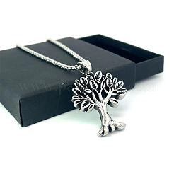 Ожерелья из нержавеющей стали с подвеской в виде дерева жизни для мужчин AY9529