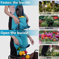 Sets aus Oxford-Stoffschürze für die Gartenarbeit im Freien und Sicherheitshandschuhen aus Nylon&nbsp;AJEW-GF0010-19B