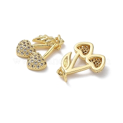Латунные микро проложить кубического циркония подвески KK-H522-02C-G